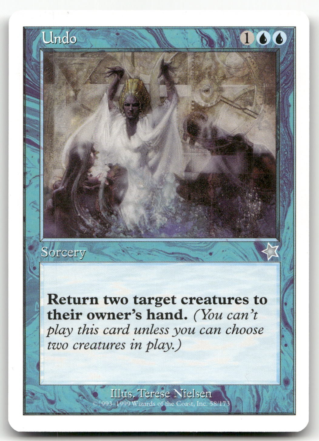 Undo #58 (NM) Starter 1999 S99 Magic MTG