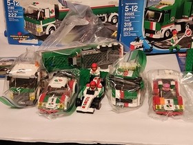 LEGO City Octane Lot Grand Prix Truck (60025) & Tank 3180 & Cars 