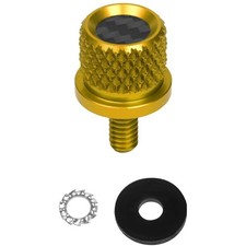 Hogworkz Gold Carbon Fiber 14 In.-20 Knurled Seat Boltscrew Kit Hw121059 Hogworkz Gold Carbon Fiber 14 In.-20 Knurled Seat Boltscrew Kit Hw121059