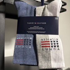 Tommy Hilfiger 5 Pairs Men's Socks Assorted Cushion Crew US 7-12