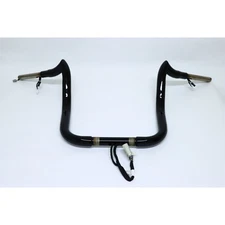 KST Kustoms High Gloss 1 1/2 in. Comanche 14 in. Pre-Wired Handlebars