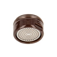 Tecuro Premium MischdüSe Strahlregler Luftsprudler M24X1 Ag, Mocca