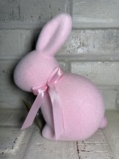 New Easter 2025 Flocked Pink Bunny indoor Decor, 9', home decoration