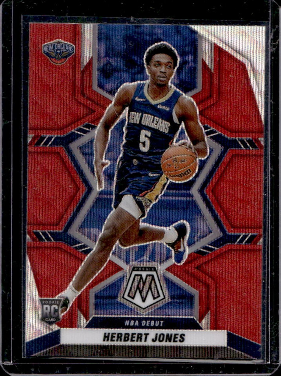 2021-22 Mosaic Herbert Jones RC Red Wave Rookie #280 Pelicans
