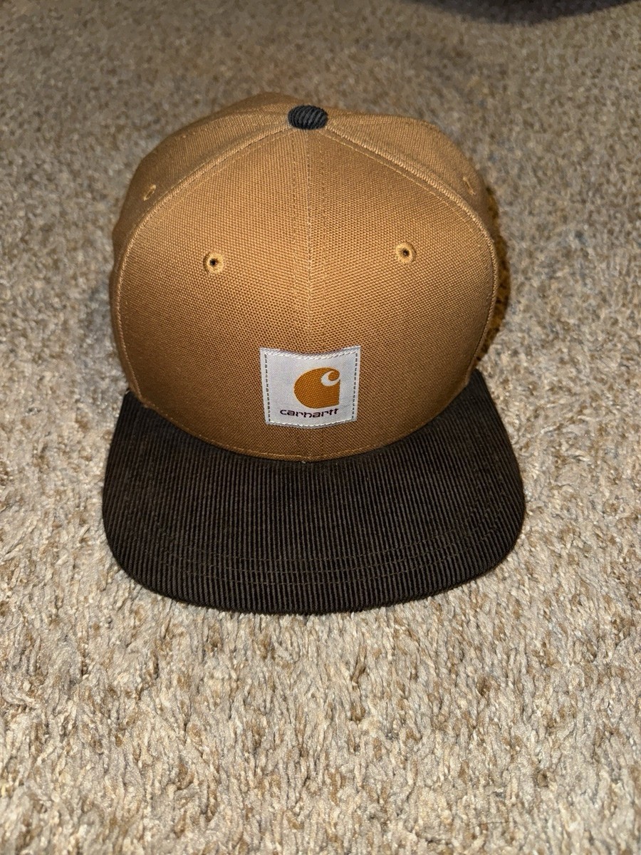 Nike x Carhartt Hat Corduroy Strapback Cap Brown Tan Adjustable
