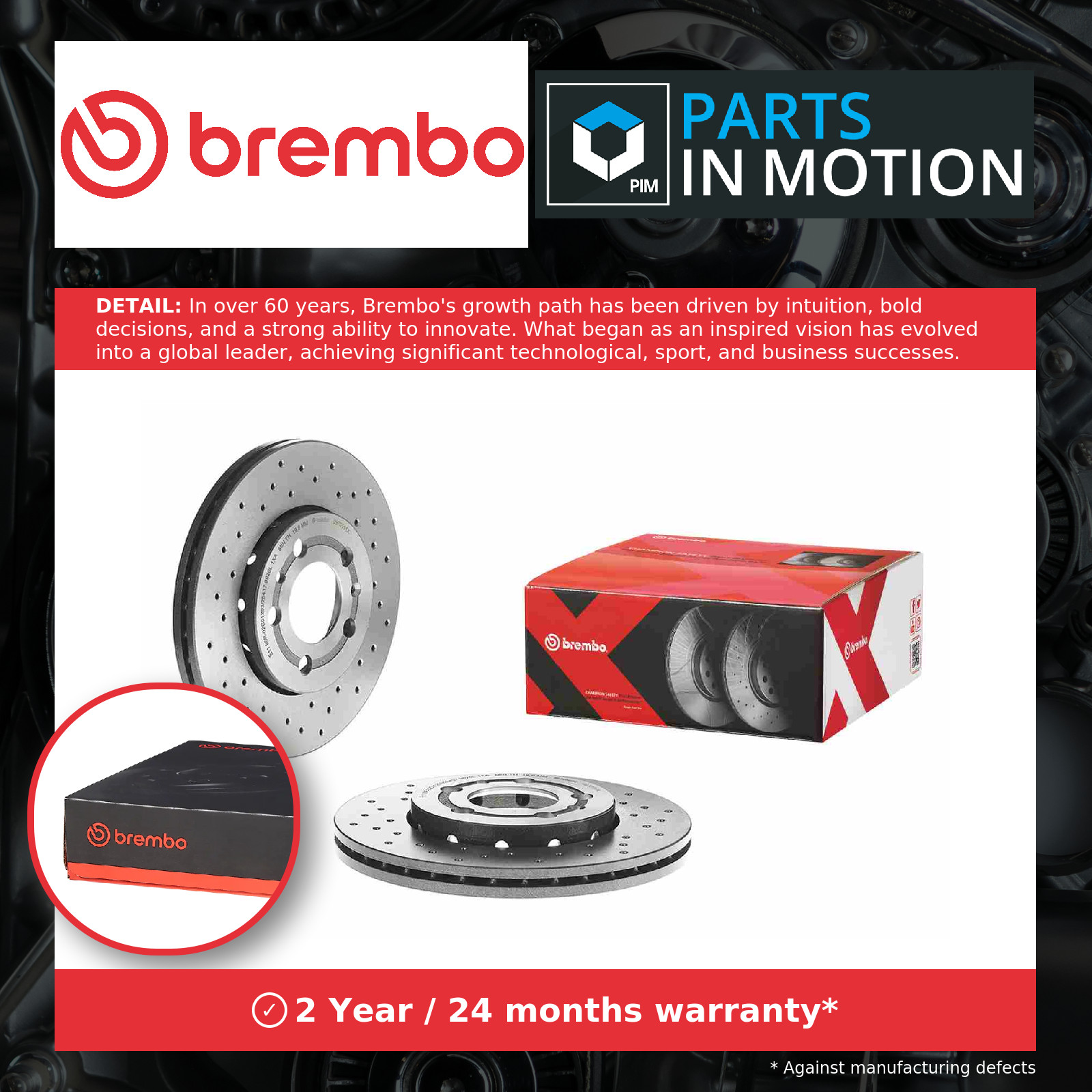 2x Front Brake Discs and Front Brake Pad Set Fits Audi Seat VW A1 Ibiza Polo - Image 10