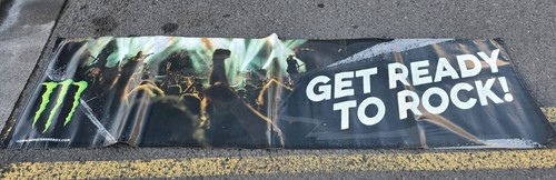 ROCK MONSTER ENERGY BANNER POSTER VINYL