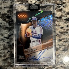 2026 Topps Chrome Black Dwight Gooden Orange Refractor Auto /25