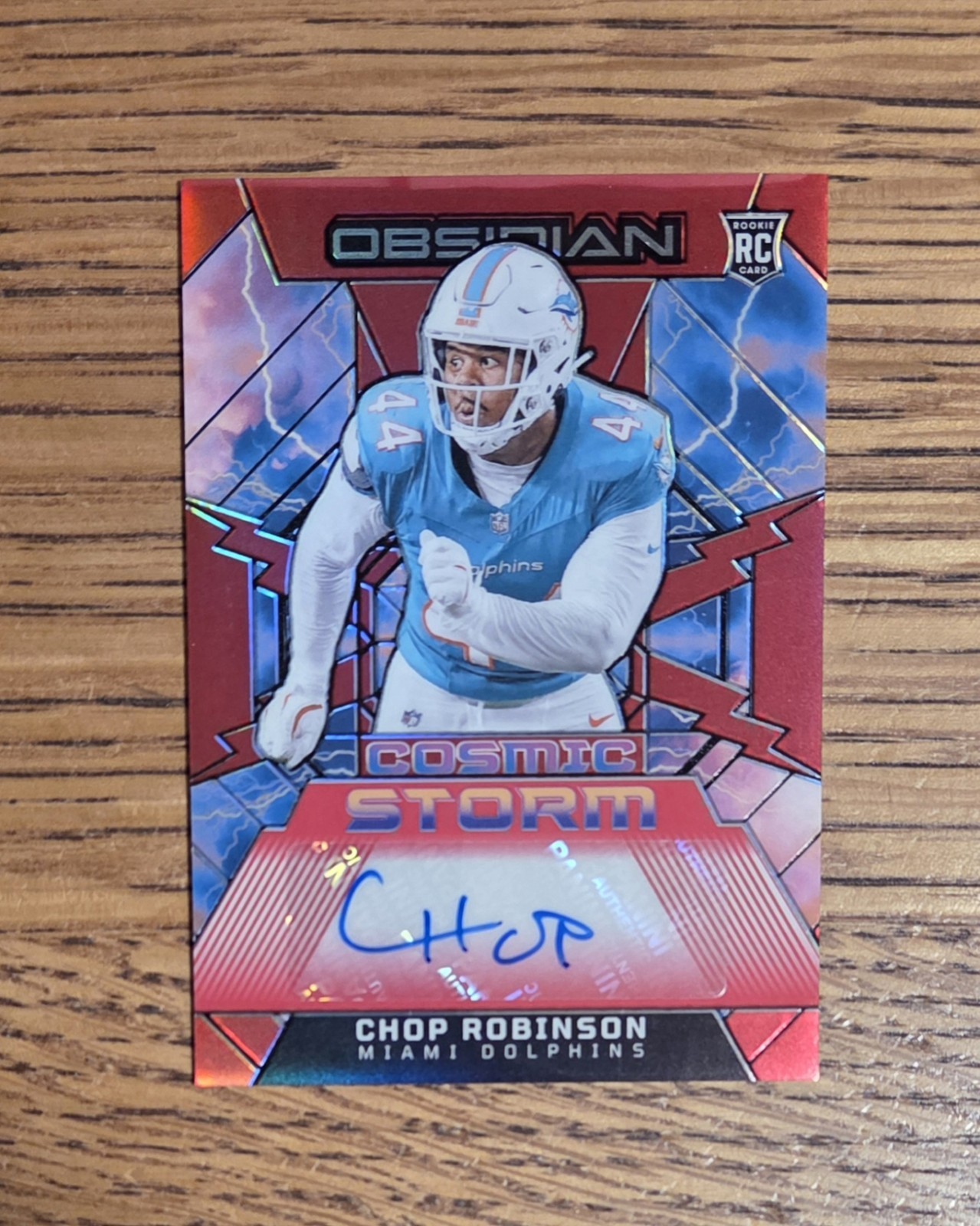 Chop Robinson Panini Obsidian Cosmic Storm Signatures #CSSCRN Red