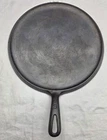 Vintage Griswold Cast Iron #9 Handled Griddle Skillet 609 H