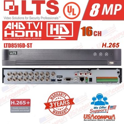LTD8516D-ST 16CH 4K/8MP TVI/AHD/CVI/CVBS + 16CH IP Upto 4K/8MP Direct Search DVR