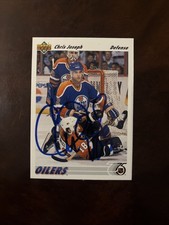 1991 Upper Deck Hockey #436 Chris Joseph  Auto