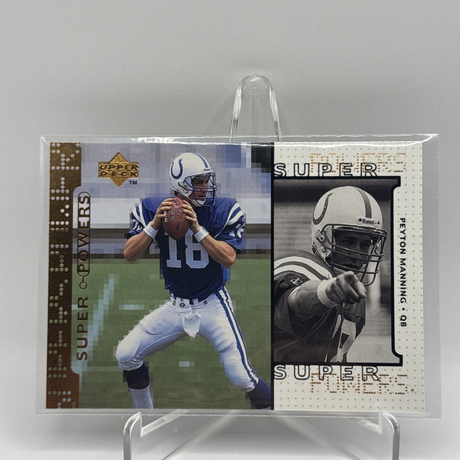 1998 Upper Deck Peyton Manning Super Powers Rookie RC #S16 Colts