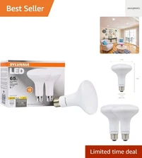 Sylvania LED Flood BR30 Light Bulb, 65W Equivalent Efficient 9W, 10 , 650 Lum...