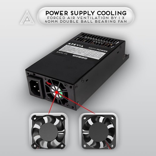 500W Fully Modular Power Supply Mini ITX FLEX ATX Active PFC with Protections - Picture 9 of 10