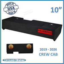 Chevy Silverado 2019-2026 Crew Cab 10" Dual Ground Shaker Subwoofer Enclosure