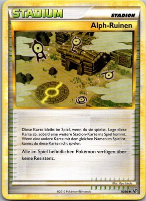Pokémon Alph-Ruinen 76/90 - Unerschrocken - Deutsch 2010