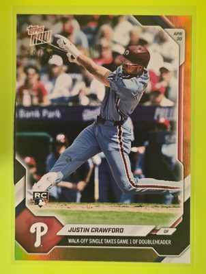 Justin Crawford 2026 MLB TOPPS NOW 145 GOLD 39/50