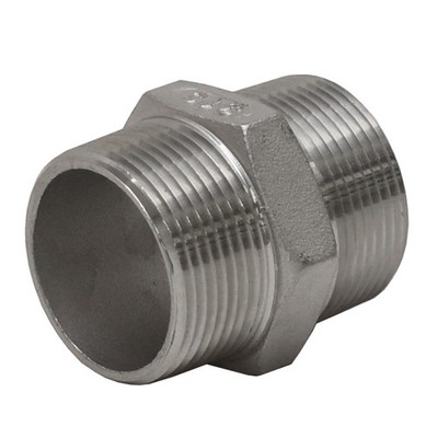 Seabring Marine Boat Hex Nipple Fitting 63726 | 1 1/4 Inch SS