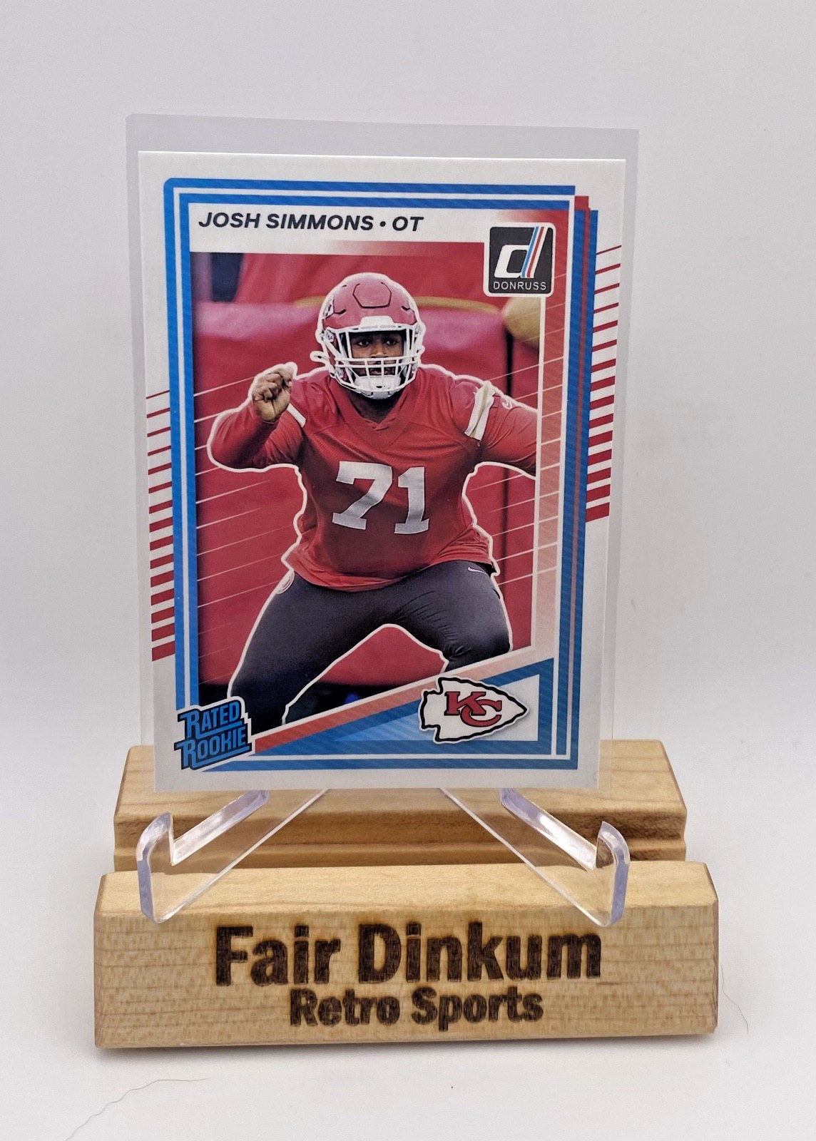2025 Panini Donruss Football Josh Simmons #368 Rated Rookie Chiefs RC
