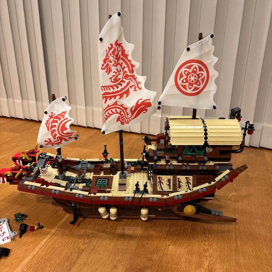 LEGO NINJAGO Movie Destiny's Bounty 70618 Used Building Set 2017  