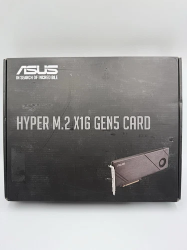ASUS Hyper M.2 x16 Gen5 Card (PCIe 5.0/4.0) supports four NVMe M.2