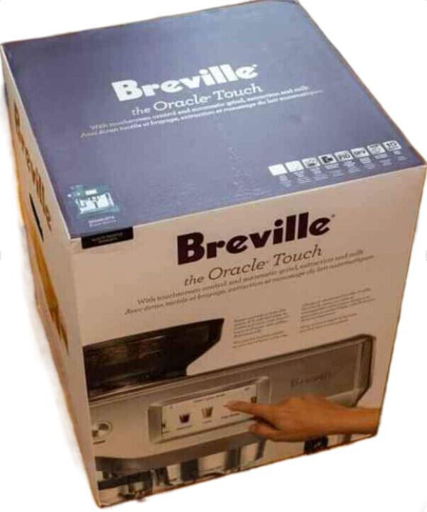 NEW BREVILLE BES990BST ( BLACK STAINLESS ) the ORACLE TOUCH COFFEE MACHINE eBay