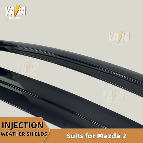 Injection Weather Shields Weathershields for Mazda 2 DJ Hatchback 2014-Onwards - Picture 8 of 9