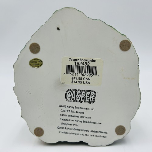 2003 Starbucks Coffee Casper The Friendly Ghost Schneekugel Halloween Schneekugel - Bild 4 von 8