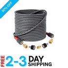 50FT Heavy Duty Pressure Washer Hose with Quick Connect - Kink Free Performance