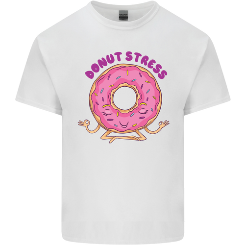 Donut Stress Funny Dont Stress Yoga Joke Mens Cotton T-Shirt Tee Top - Picture 28 of 106