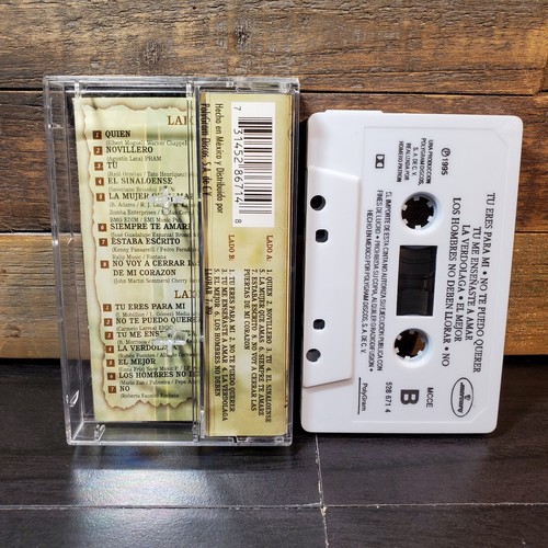 Vtg Pedro Fernandez Cassette Los Hombres No Deven Llorar 1995 90s Spanish - Picture 2 of 5