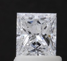 Loose Natural Untreated Princess Cut Diamond D I1 w/ GIA 0.77ct 1623.38 per carat