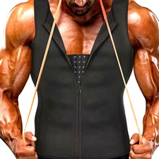 Men Sweat Waist Trainer Vest Weight Loss Neoprene Body Shaper Slimming Sauna