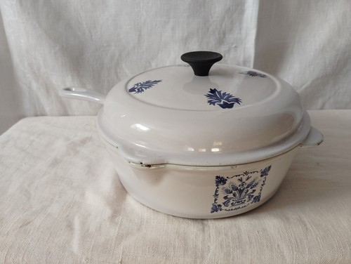 Le Creuset vintage cornflower and ears of wheat Size 23 Cm - Picture 2 of 24