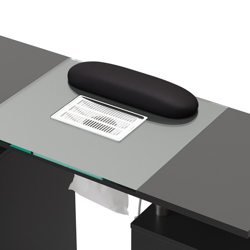 Professional Manicure Table Nail Technician Desk Beauty Salon Station w/ Casters - Picture 41 of 66