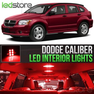 Details About 2007 2012 Dodge Caliber Red Interior Led Lights Kit Package