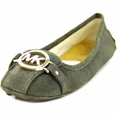 Michael Kors Women's Fulton Printed Suede Flats, Olive