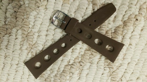OEM NOS vintage Stylecraft 60`s Brown GT Divers CORFAM 22MM vintage watch strap - Picture 3 of 7