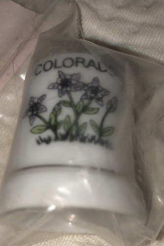 Flor de aquilegia de cerámica de colección de Colorado de las Montañas Rocosas década de 1980 - Imagen 3 de 6