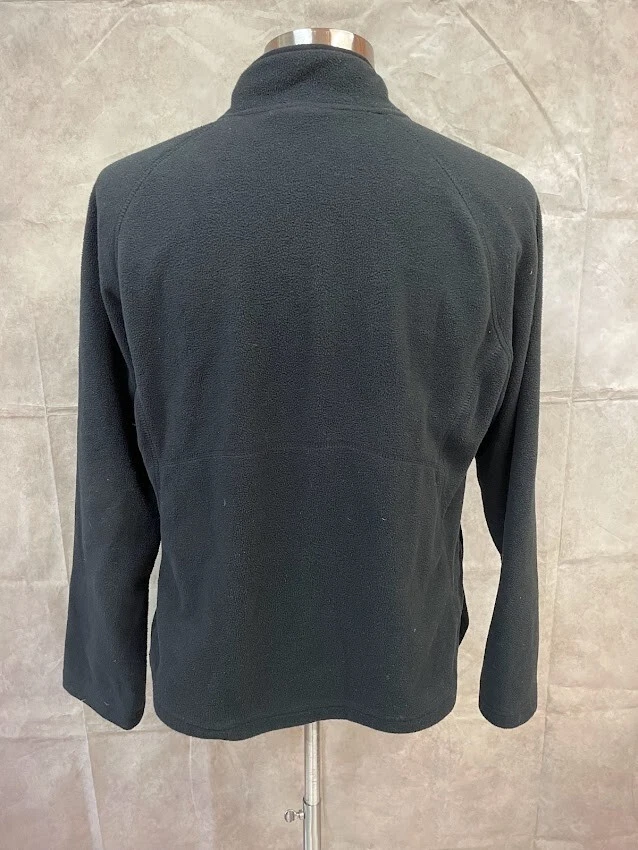 Merona Women's Fleece Jacket Full Zip Black Size XL - Image 3 of 4