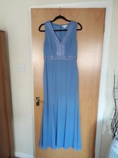 LADIES EVENING / PARTY - MAXI / LONG DRESS - MONSOON - SIZE 12 - BNWOT - BLUE