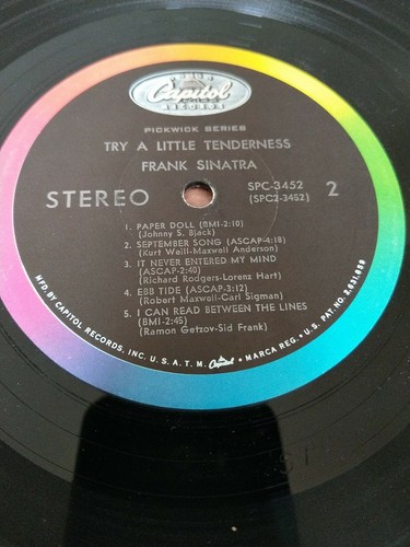 FRANK SINATRA Try a Little Tenderness CAPITOL LP 33 RPM - Picture 12 of 12