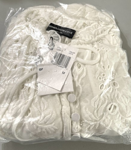 Generation Love Mirabelle besticktes Kleid Medium, weiß neu mit Etikett $ 325 - Bild 2 von 4