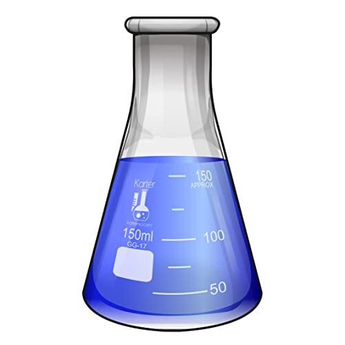 Glass Erlenmeyer Flask Set - 3 Sizes - 50, 150 and Assorted Sizes , Styles - Picture 22 of 43