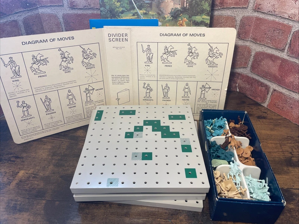 Juego de mesa de estantería Feudal 3M 1967 vintage de Seige and Conquest - completo Foto 4 de 4