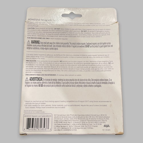 Safety 1st - Adhesive Magnetic Lock System - 3 Locks and 1 Key Only- White - Picture 3 of 4