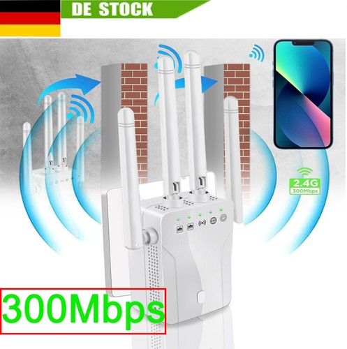 WLAN Repeater 300Mbps Router Range WIFI Signal Verstärker Access Point Booster
