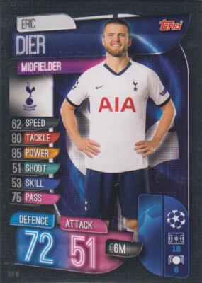 Topps Champions League 19 20 2019 2020 TOT16  - Eric Dier  - - 2019/2020