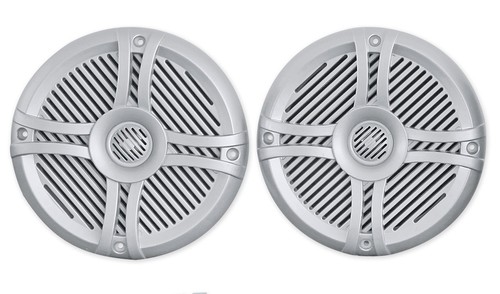 Pair Rockville RMSTS65S 6.5 800 Watt Waterproof Marine Boat Speakers 2Way Silver